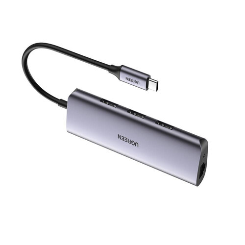 Hub Ugreen Cm252 Usb C A 3 Puertos Usb 3.0 Rj45 Micro Usb