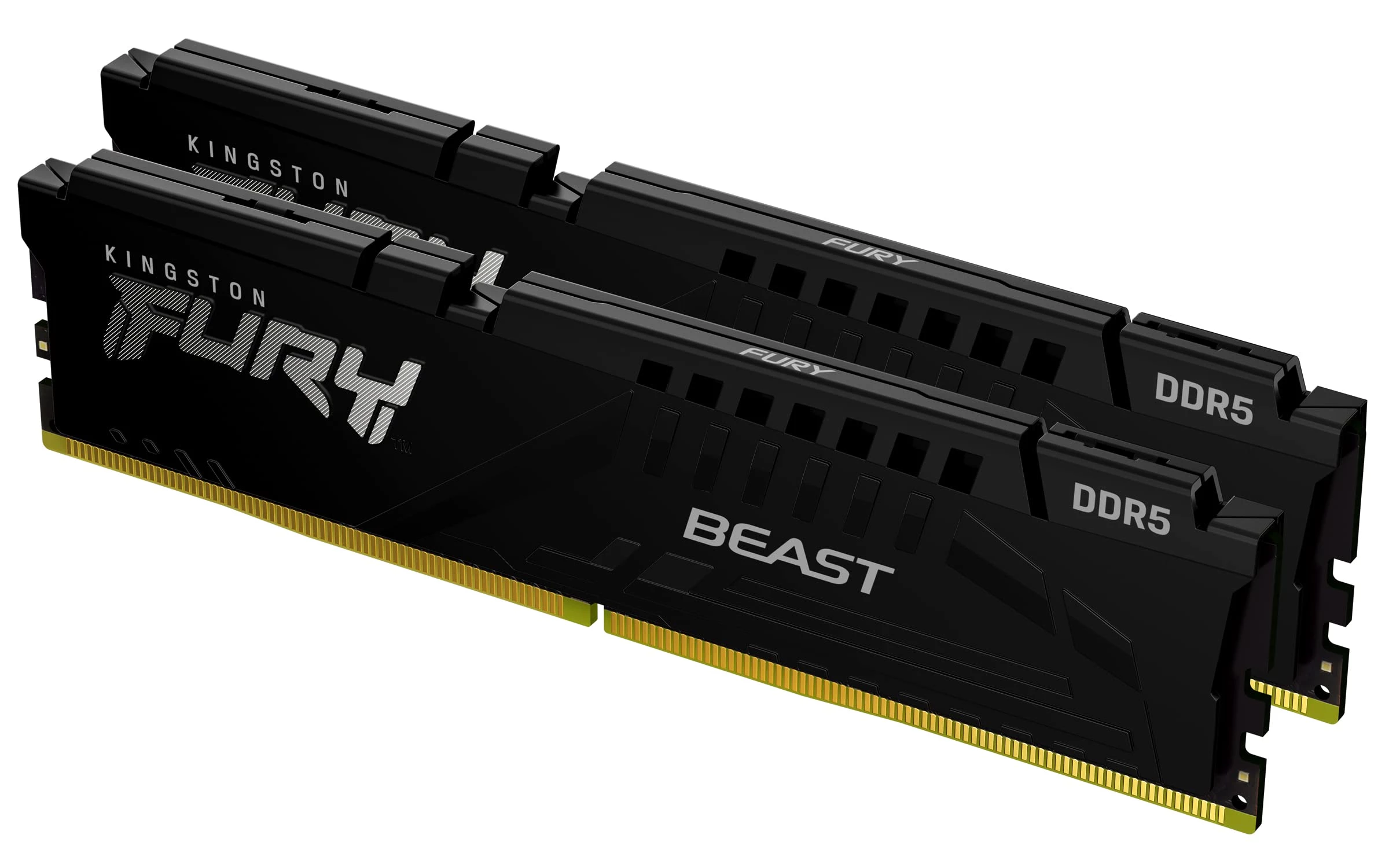 Ram Dimm Kingston Fury Beast 32Gb Ddr5 5200Mhz Cl40 Kit 2X16Gb Negro Kf552C40Bbk2 32
