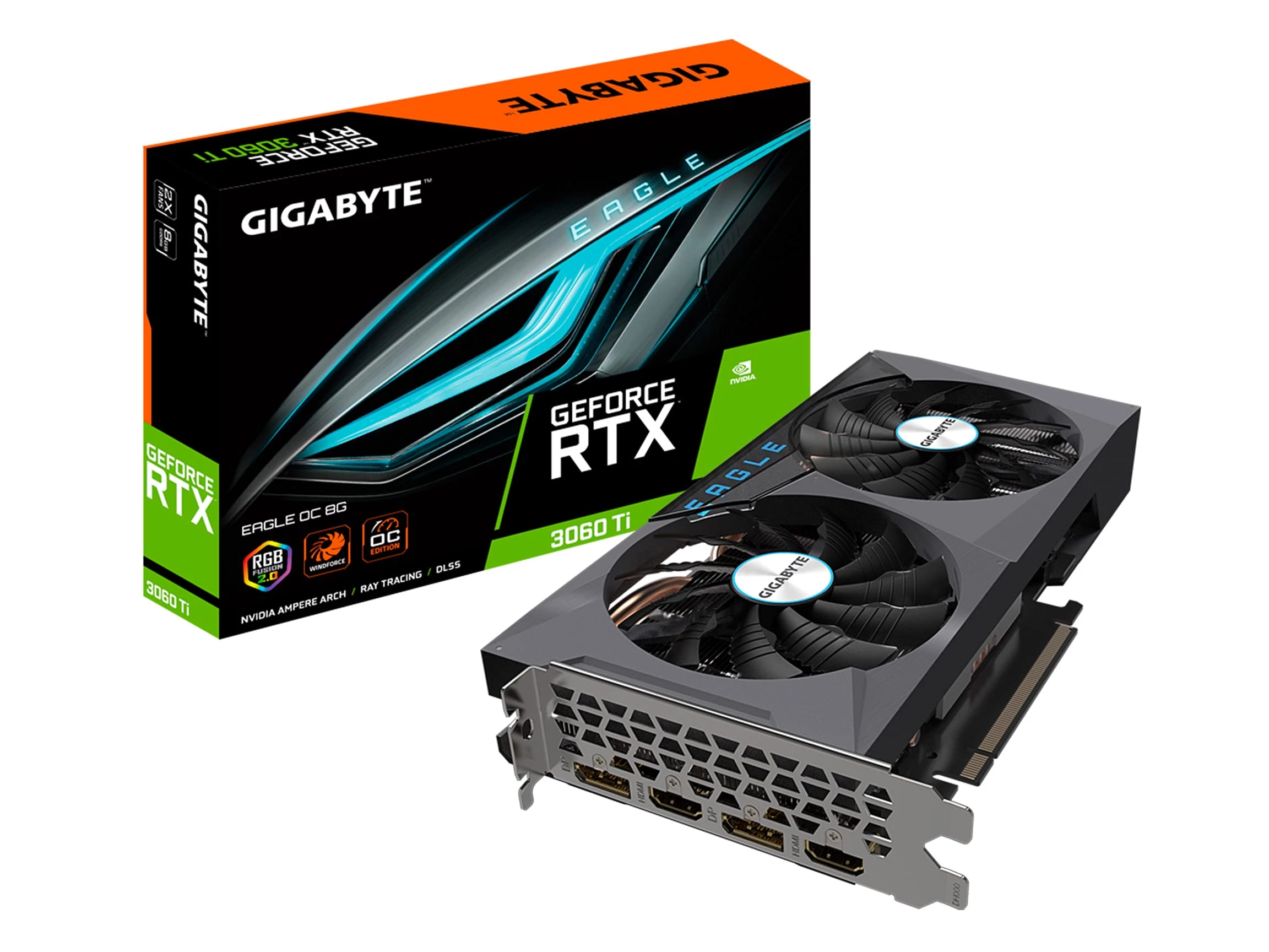 Gigabyte Geforce Rtx 3060 Ti Eagle Oc 8Gb Gddr6 14000Mhz 256Bit Pcie4.0 Gv N306Teagle Oc 8Gd