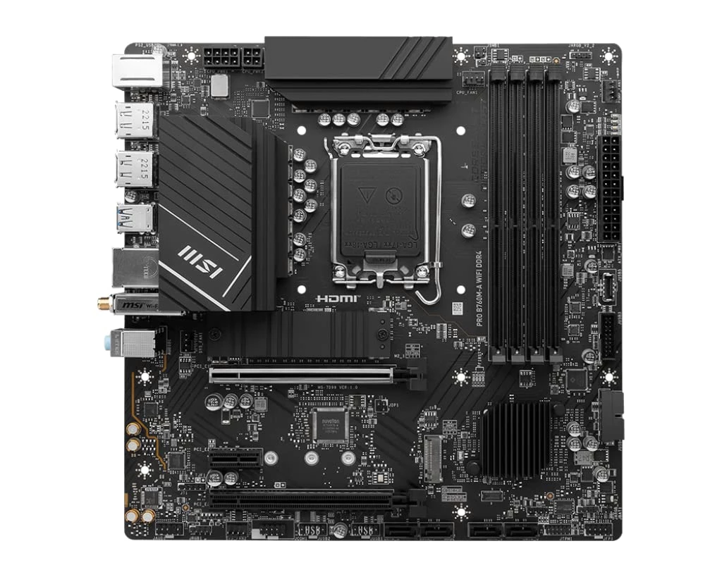 Mb Msi Pro B760M-A Wifi Ddr4 1700 12Th 13Th Gen Matx
