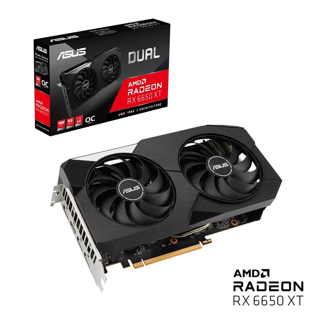 Tarjeta De Video Asus Dual-Rx6650Xt-O8G 128-Bit Pci-E 4.0 2.1 3*Dp1.4A 8K Dual Fan