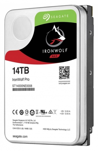 [ST14000NE0008] Hdd Pc New Seagate Para Nas Ironwolf Pro 3.5P 14Tb Sata 6Gbits 7200Rpm 256 Mb St1