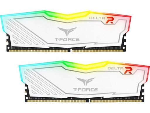 [TF4D416G3600HC18JDC01] Ram Teamgroup T Force Delta Rgb 16Gb 8Gbx2 Ddr4 3600 Mhz Pc4 28800 1.35 V Dimm Blanco Tf4D41