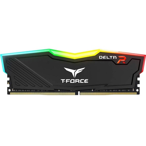 [TF3D48G3600HC18J01] Ram Teamgroup T Force Delta Rgb 8Gb Ddr4 3600 Mhz Pc4 256001.35 V Dimm Negro Tf3D48G3600Hc18