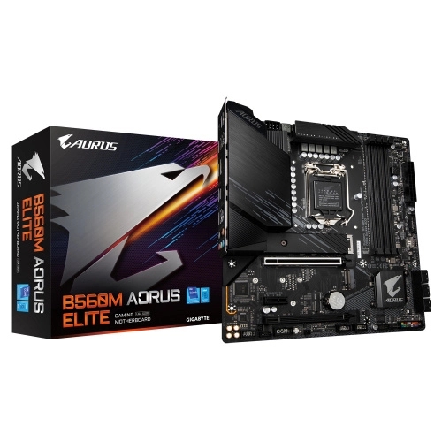 [B560M AORUS ELITE] Mb Gigabyte B560 S1200 Atx 2133 A 5333Mhz 11Dp 1Ps2 3Usb3.2 6Usb2.0 1Usbc 6Sata6Gb 2M.2 2