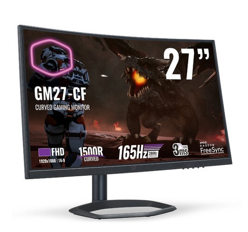 [CMI-GM27-CF-US] Monitor Cooler Master Curvo 27P Fhd 1920X1080 16.9 165Hz 3Ms Gtg Cmi Gm27 Cf Us