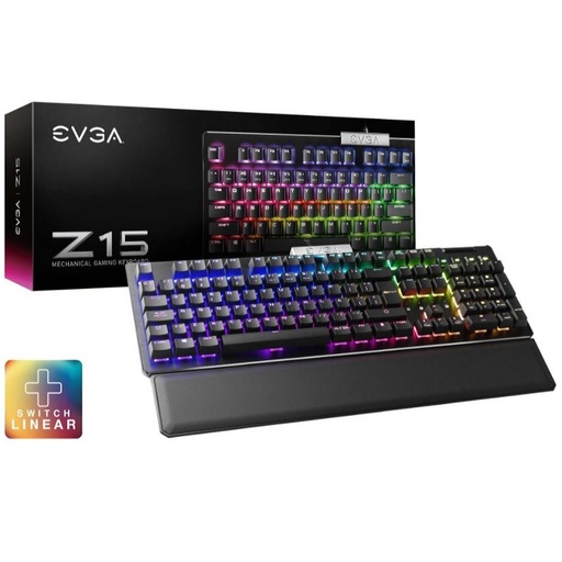 [822-W1-15SP-K2] Teclado Ez15 Rgb Interruptor Lineal Led Retroiluminado Rgb 822 W1 15Sp K2