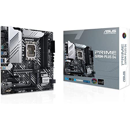 [PRIME Z690M-PLUS D4] Tarjeta Madre Asus Prime Z690M-Plus Ddp Pci-E 5.0 Wifi6E Micro Atx
