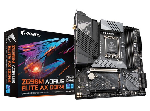 [Z690 AORUS ELITE AX DDR4] Mb Gigabyte Z690 S1700 Atx 2133Mhz A 5333Mhz 11Dp 1Ps2 5Usb3.2 Z690 Aorus Elite Ax Ddr4