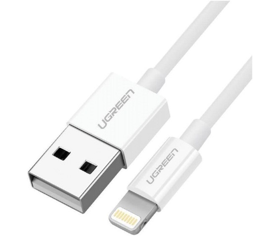 [80315] Cable Ugreen Lightning A Usb 2.0A Macho 1.5M White