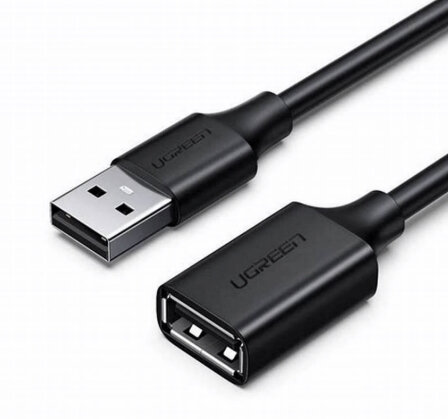 [10317] Cable Ugreen Us103 Extension Usb 2.0 Black 3M