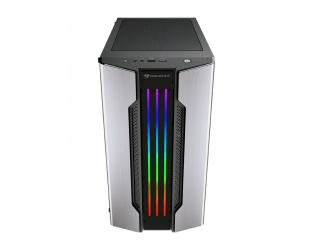 [385TMB0.0002] Gabinete Cougar Gemini M Silver Crist Temp Rgb M-Atx