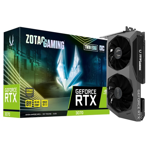 [ZT-A30700E-10PLHR] Gpu Zotac Gaming Geforce Rtx 3070 Twin Edge Lhr 8Gb Gddr6