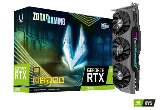 [ZT-A30800D-10PLHR] Gpu Zotac Gaming Geforce Rtx 3080 Trinity Lhr 10Gb Gddr6X