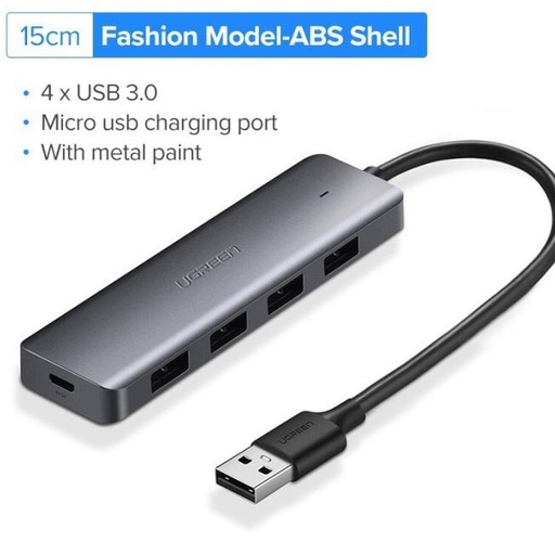 [50985] Hub Ugreen Cm219 4 Puertos Usb 3.0