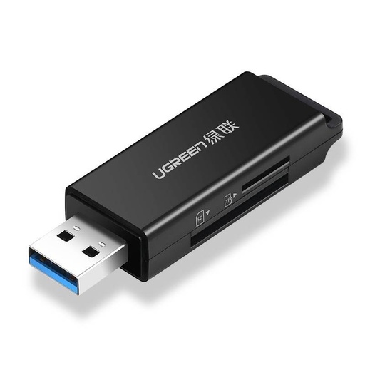 [40752] Lector De Tarjeta Ugreen Cm104 Usb 3.0 A Tf Sd Negro