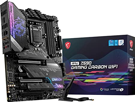 [MPG Z590 GAMING CARBON WIFI] Mb Msi Mpg Z590 Gaming Carbon Wifi 1200 11Th 10Th Gen, Ddr4, Atx