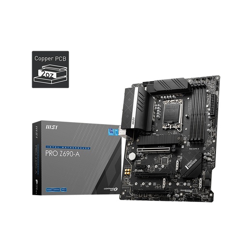 [PRO Z690-A] Tarjeta Madre Msi Pro Z690-A Socket 1700 4*Ddr5 6400Mhz Dp Atx