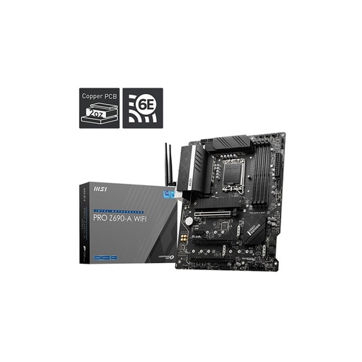[PRO Z690-A WIFI] Tarjeta Madre Msi Pro Z690-A Wifi Socket 1700 4*Ddr5 6400Mhz Dp Crossfire Atx