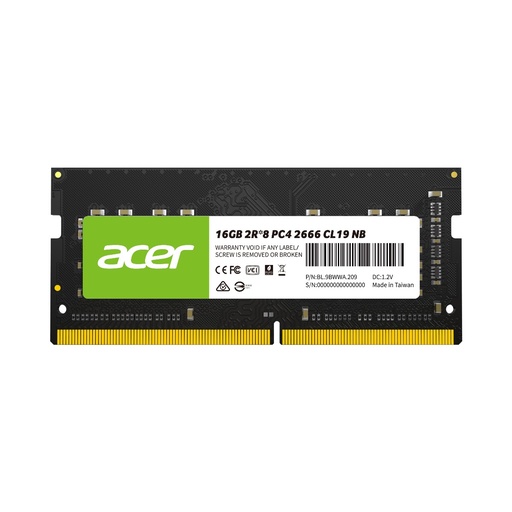 [BL.9BWWA.214] Mem Ddr4 Sodimm Acer Sd100 16Gb 3200Mhz Cl22