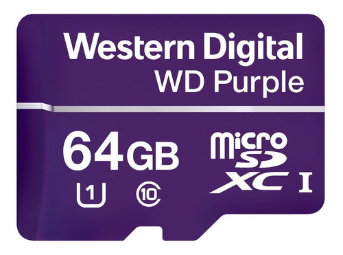 [WDD064G1P0A-85H4Z0] Micro Sd Wd Purple 64Gb Cl10