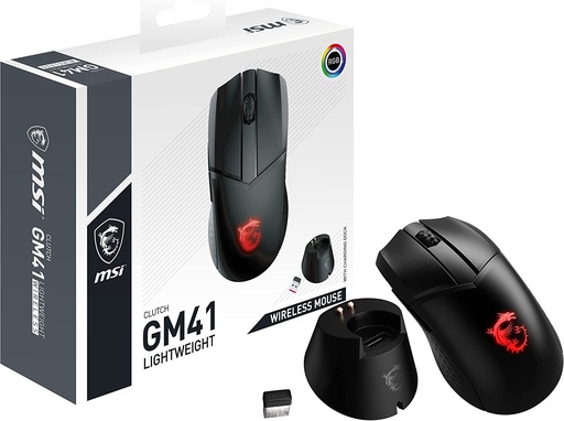 [CLUTCH GM41 LIGHTWEIGHT WIRELESS] Mouse Msi Clutch Gm41 Lightweight Wireless Negro