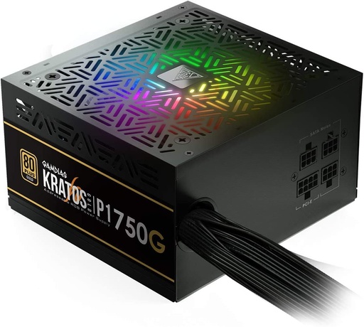 [KRATOS P1-750G] Fuente De Poder Gamdias 750W 80+Gold Kratos P1-750G, Rgb