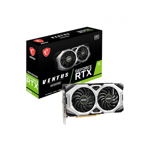 [RTX 2060 VENTUS GP OC] Tarjeta De Video Msi Rtx 2060 Ventus Gp Oc 6Gb Ddr6 1710 Mhz 3*Dp 1*Hdmi