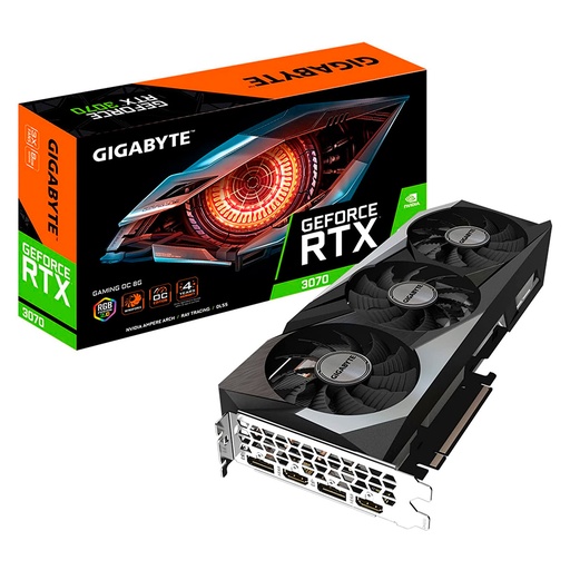 [GV-N3070GAMING OC-8GD] Tarjeta De Video Gigabyte Gv-N3070Gaming Oc-8Gd Rtx 3070 8Gb Gddr6 Atx 2*Hdmi