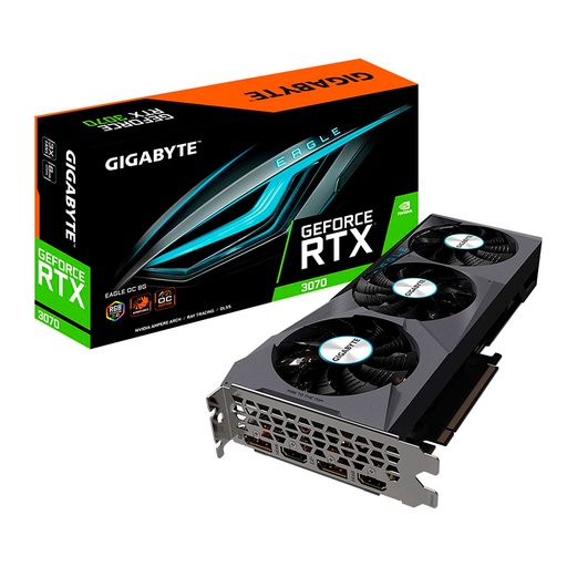 [GV-N3070EAGLE OC-8GD] Tarjeta De Video Gigabyte Gv-N3070Eagle Oc-8Gd Rtx 3070 8Gb Gddr6 Atx 2*Hdmi