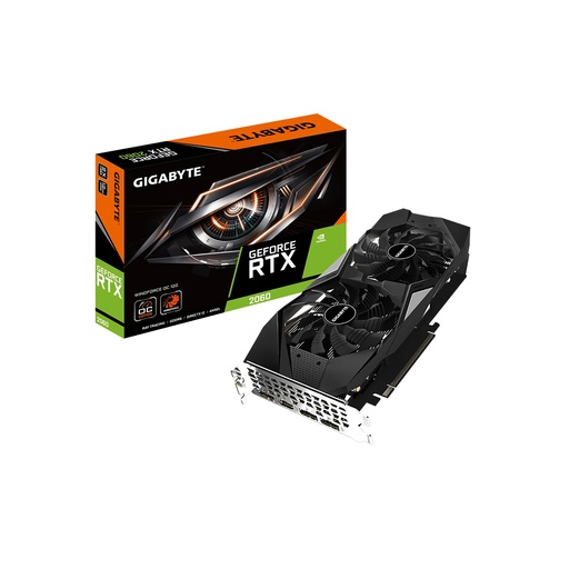 [GV-N2060WF2OC-12GD] Tarjeta De Video Gigabyte Gv-N2060Wf2Oc-12Gd Rtx2060 Windforce Oc 12G Gddr6 192Bits 1*3*Dp