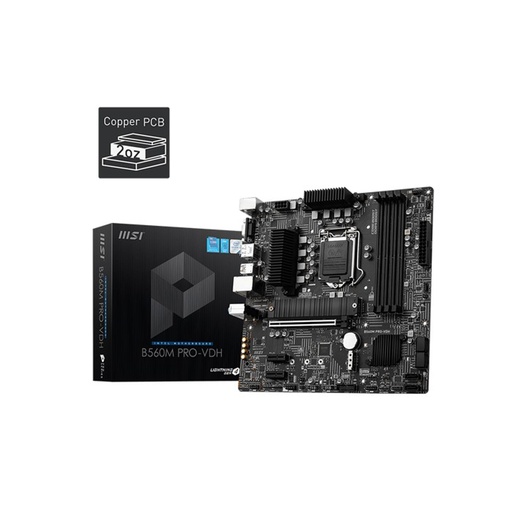 [B560M PRO-VDH] Tarjeta Madre Msi B560M Pro-Vdh Socket 1200 4*Ddr45066 M.2 Dp Micro-Atx