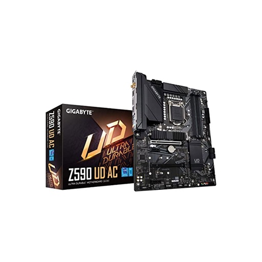 [Z590 UD AC] Tarjeta Madre Gigabyte Z590 Ud Ac Socket 1200 11A Dmi 2.7 Dp 2 X Sma Atx