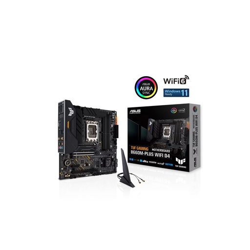 [TUF GAMING B660M-PLUS WIF] Tarjeta Madre Asus Tuf Gaming B660M-Plus Wifi D4 Socket 1700 12A Matx