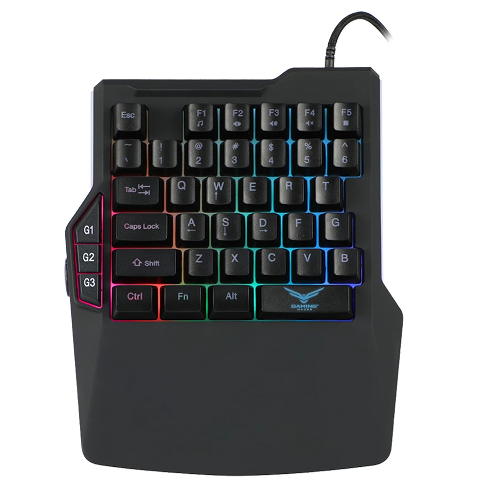 [NA-0938] Teclado Naceb Atheris One Hand Rgb Na 0938