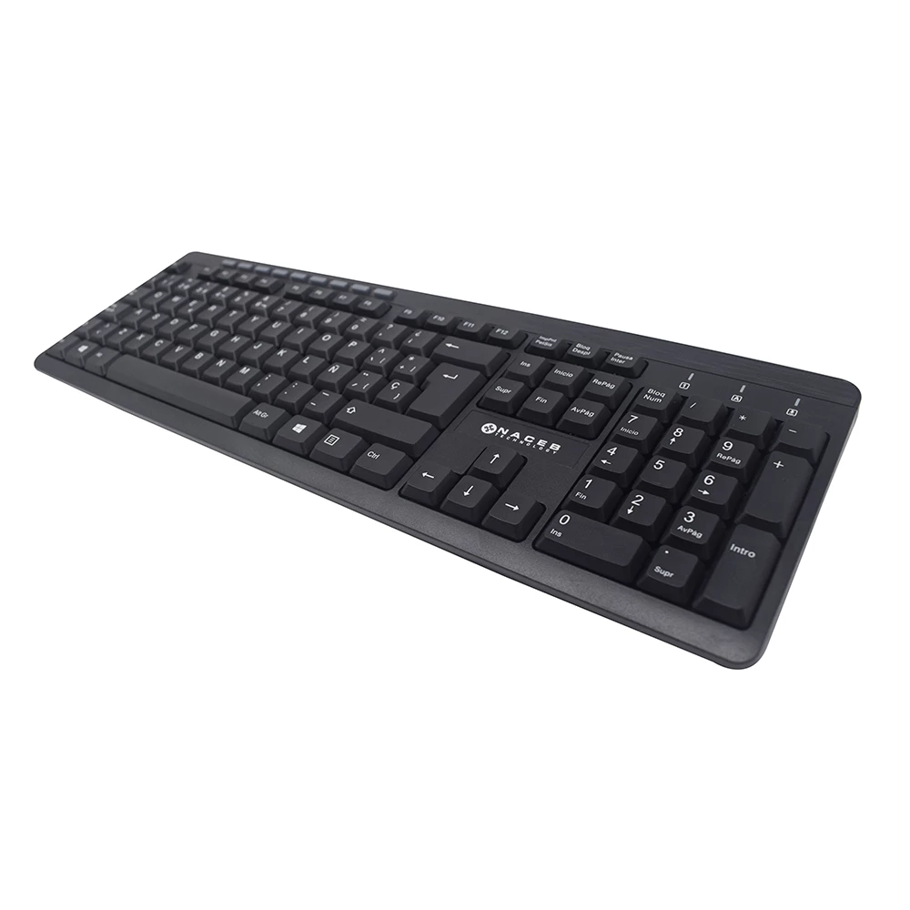[NA-0109] Teclado Naceb Alambrico Usb Negro Na 0109