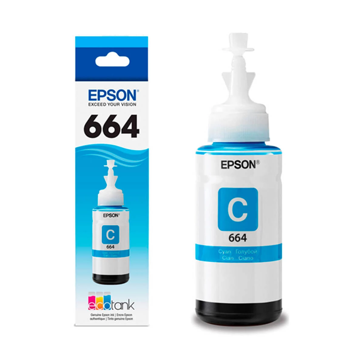 [T664220-AL] Tinta Epson T664220 Al L310 L380 L575 L655 L1300 Cyan T664220 Al