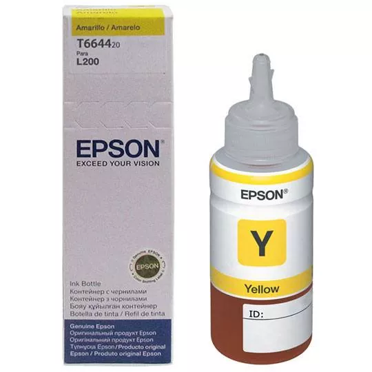 [T664420-AL] Tinta Epson T664 Amarillo L310 L380 L575 L655 L1300 T664420 Al
