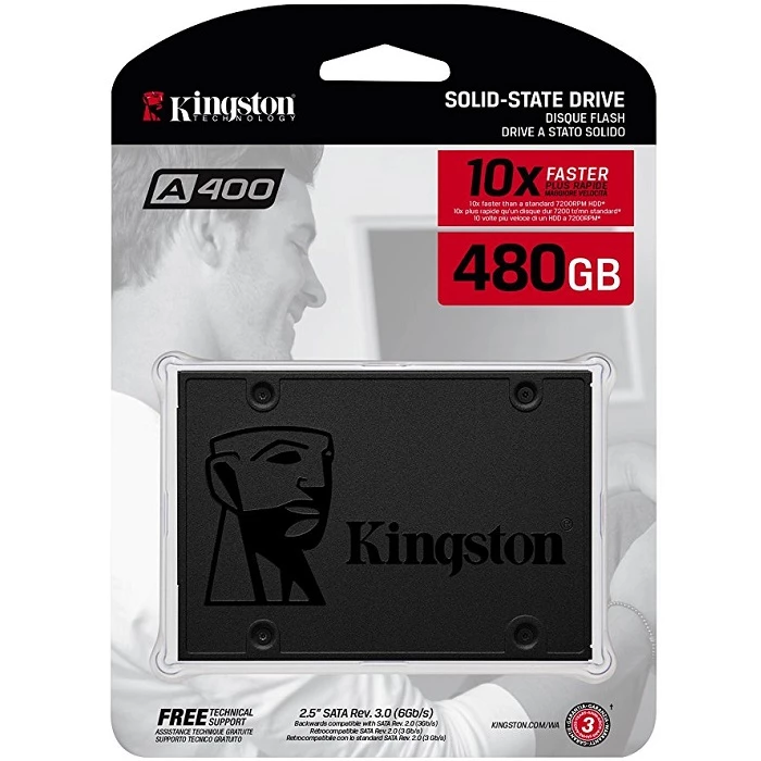 [SA400S37/480G] Ssd Interno Kingston Sa400 Sata 480 Gb Sa400S37 480G
