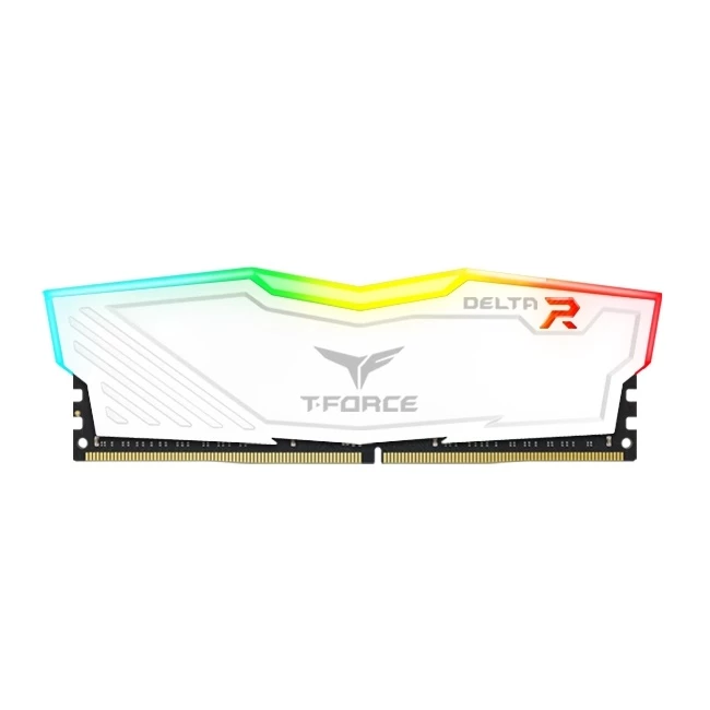 [TF4D416G3200HC16F01] Ram Teamgroup T Force Delta Rgb 16Gb Ddr4 3200 Mhz Pc4 25600 1.35 V Dimm Blanco Tf4D416G3200