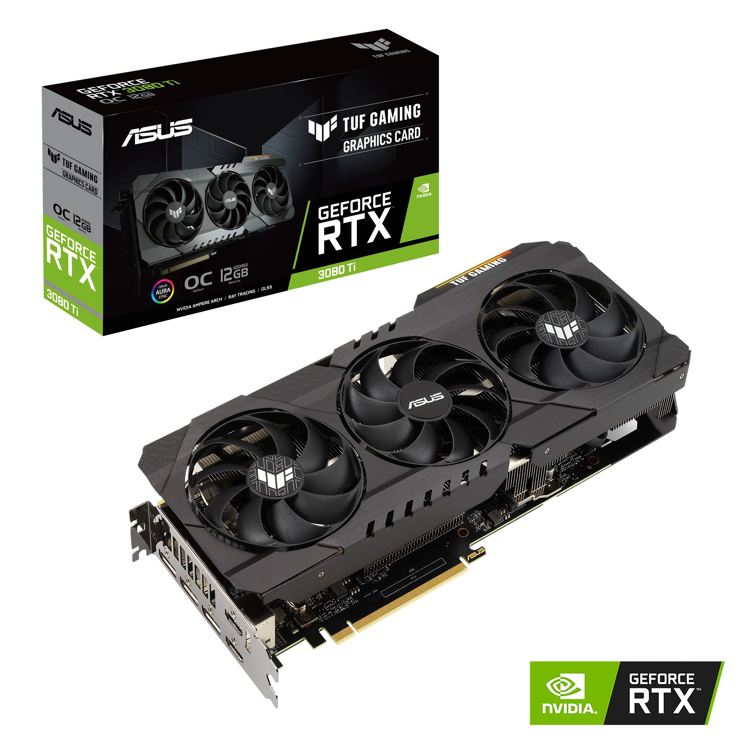 [TUF-RTX3080TI-O12G-GAMING] Asus Tuf Gerforce Rtx 3080Ti Gddr6X Oc 12Gb Pcie4.0 19Gbps 384Bits 2Hdmi2.1 3Dp1.4A Hdcp 850W 2X