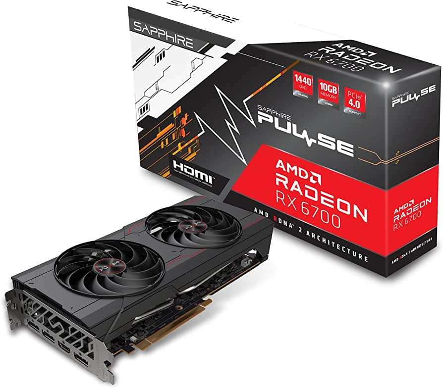 [11321-02-20G] Sapphire Pulse Rx 6700 Gaming Oc 10Gb Gddr6 Rdna 1X3Xdp 11321 02 20G