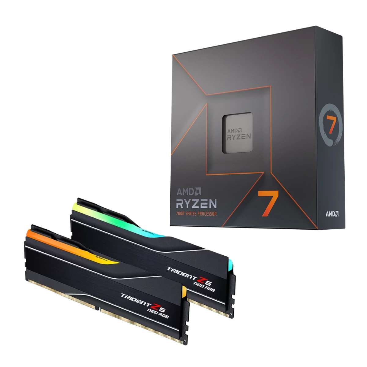[649275416965] Bundle Cpu Amd Ryzen 7 7700X + Gskill Trident Z5 Neo Ddr5 2X16Gb 6000Mhz Rgb