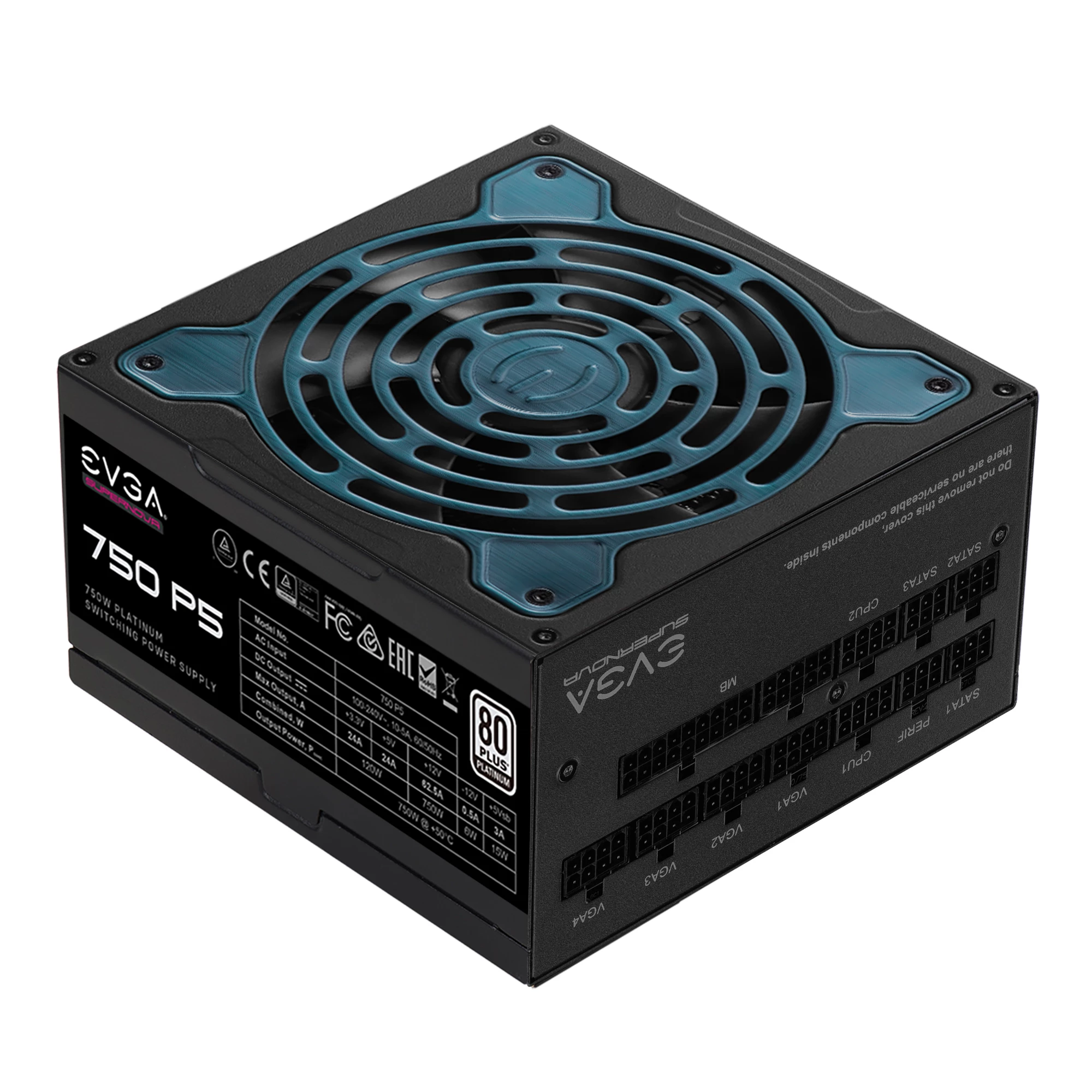 [220-P5-0750-X1] Psu Evga 750W Supernova P5 80 Plus Platinum Fully Modular