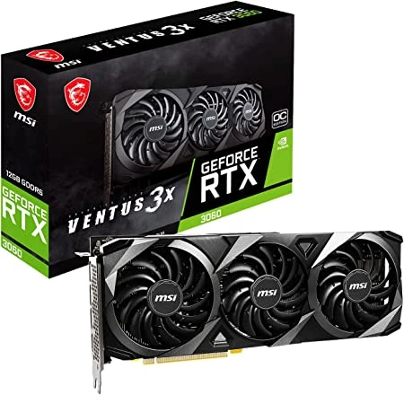 [RTX 3060 VENTUS 3X 12G OC] Gpu Msi Geforce Rtx 3060 Ventus 3X 12G Oc Gddr6