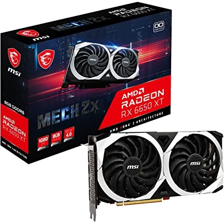 [RX 6650 XT MECH 2X 8G OC] Gpu Msi Radeon Rx 6650 Xt Mech 2X 8G Oc Gddr6