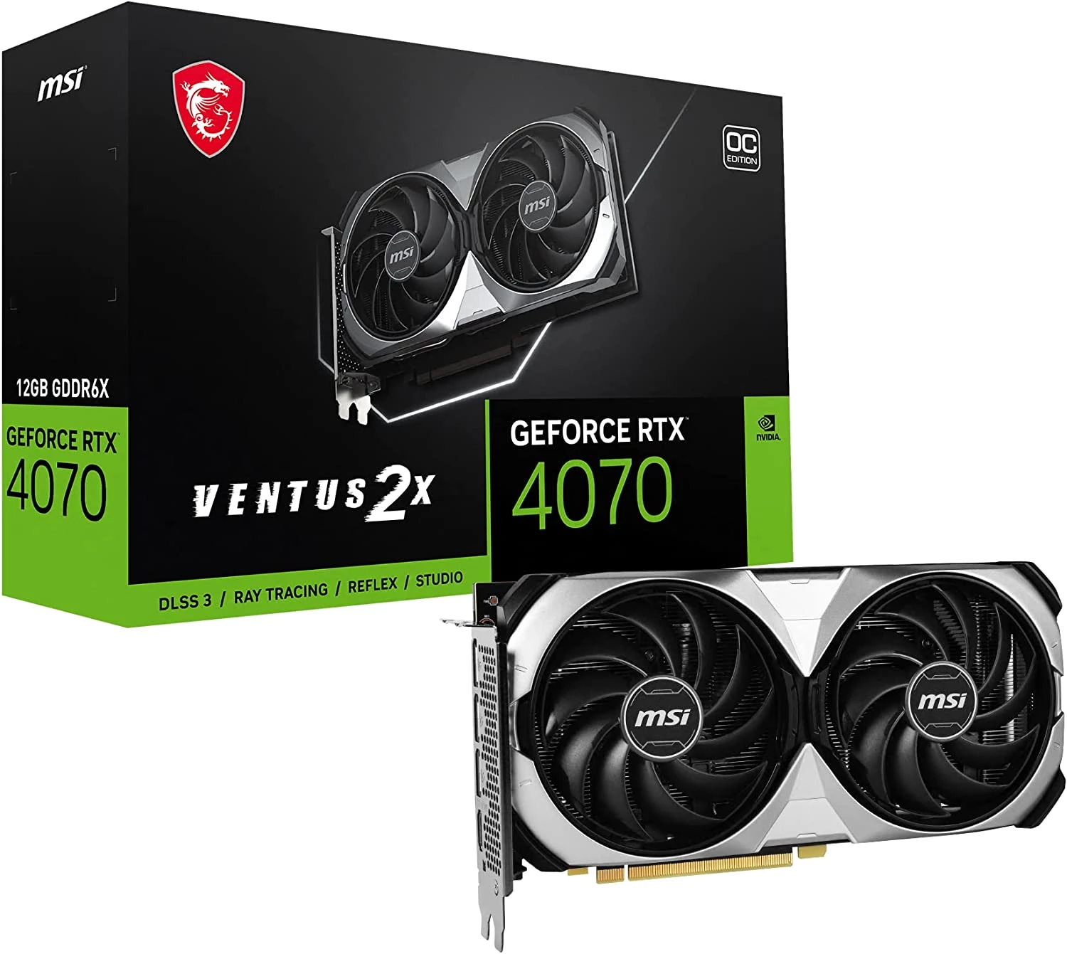 [RTX 4070 VENTUS 2X 12G OC] Gpu Msi Rtx 4070 Ventus 2X 12G Oc