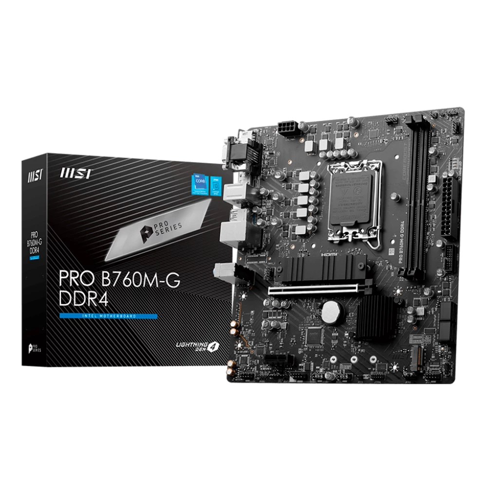 [PRO B760M-G DDR4] Mb Msi Pro B760M-G Ddr4 1700 12Th 13Th Gen Matx
