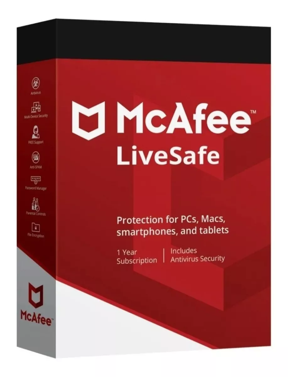 [MCAFEE-LS-11] McAfee LiveSafe 1 año 1 equipo licencia digital