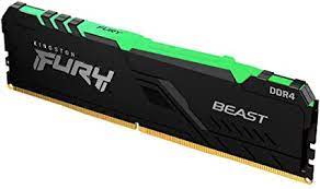 [KF436C18BBA/32] Ram Kingston Fury Beast Rgb 32 Gb, Ddr4, 3600 Mhz, Xmp Pc Servidor